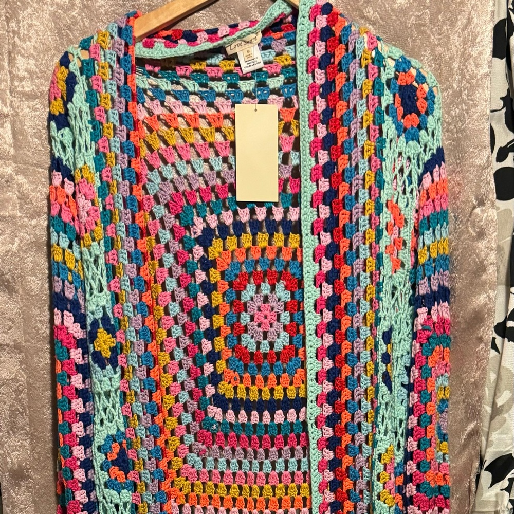 Mint green cardigan!